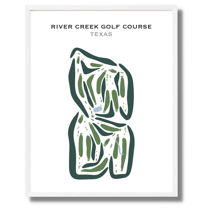 River Creek Golf Course, Texas - Printed Golf Courses