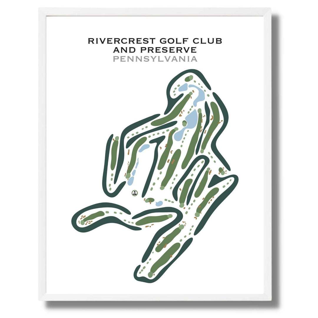 RiverCrest Golf Club & Preserve, Pennsylvania - Printed Golf Courses - Golf Course Prints