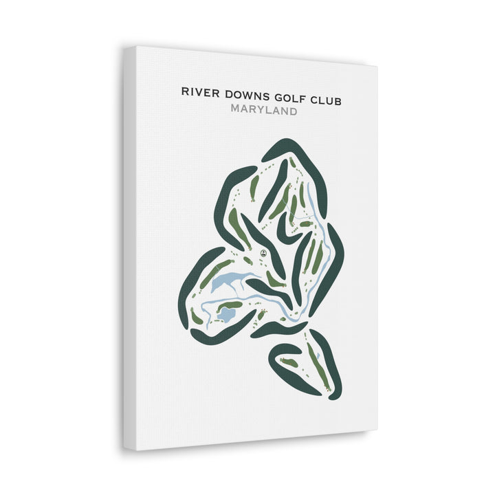 River Downs Golf Club, Maryland - Printed Golf Courses