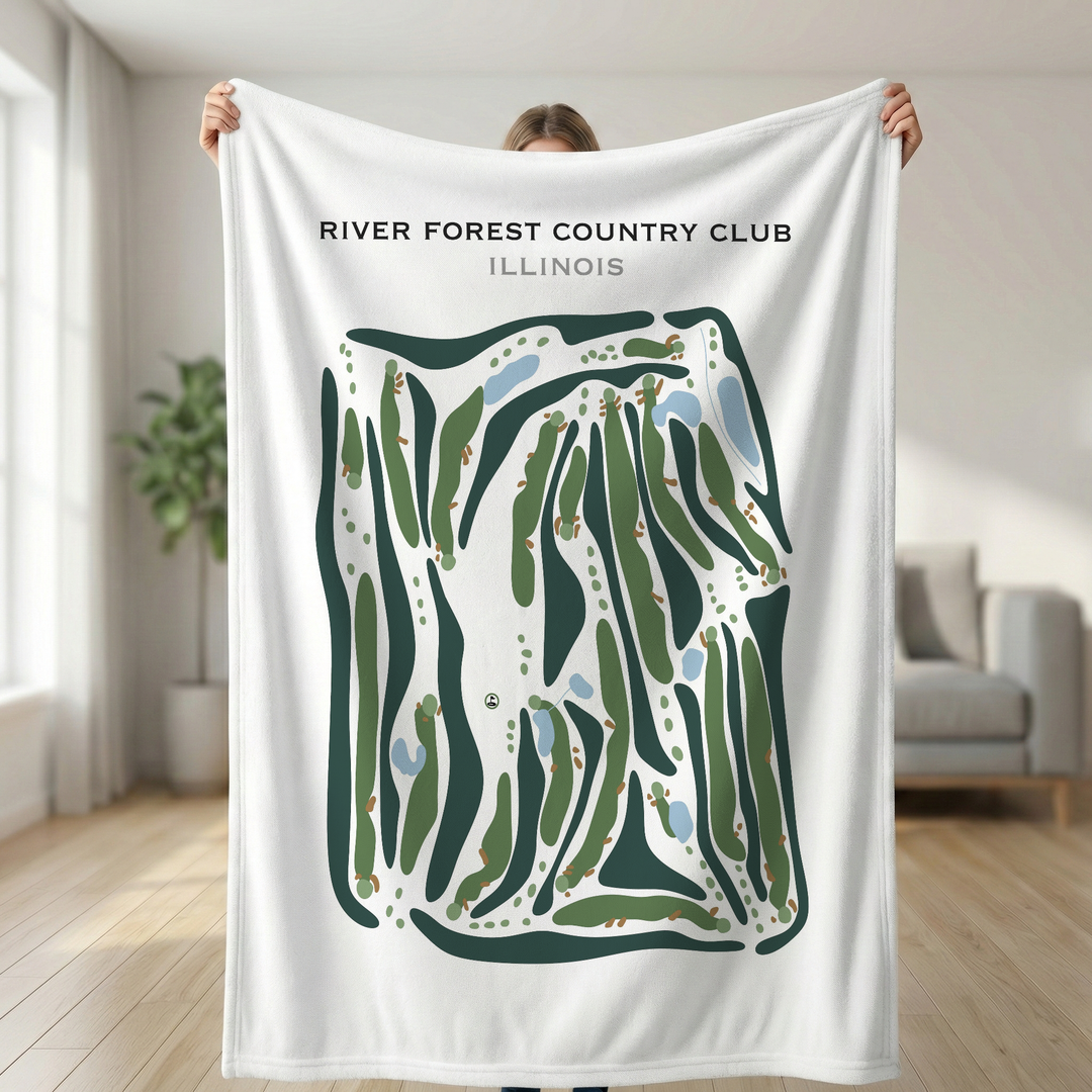 River Forest Country Club, Illinois - Printed Golf Courses