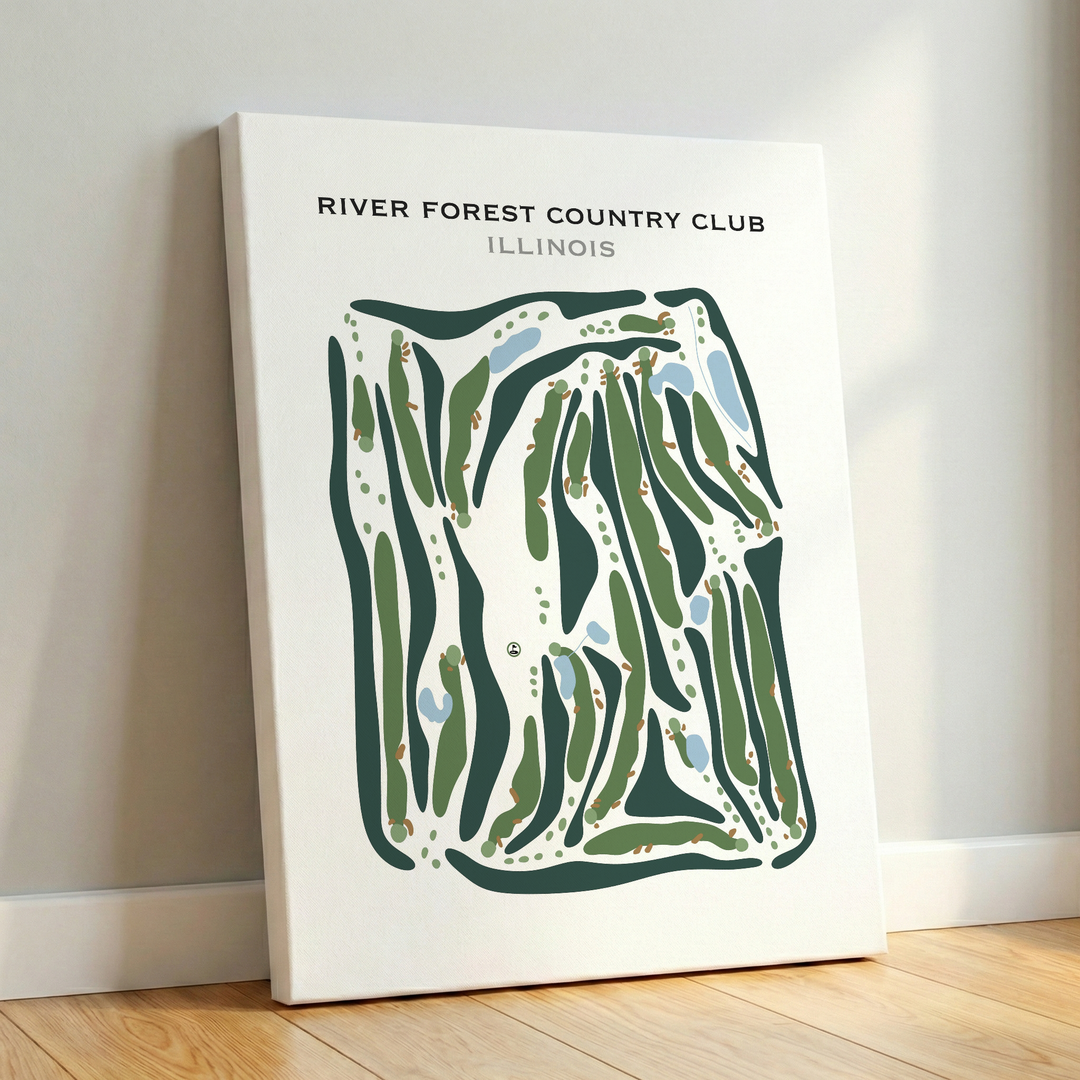 River Forest Country Club, Illinois - Printed Golf Courses