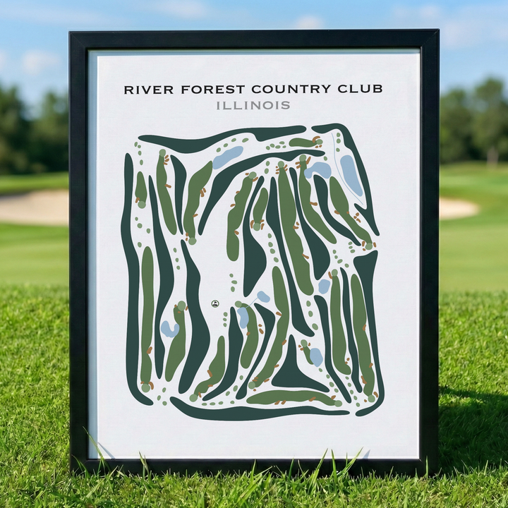 River Forest Country Club, Illinois - Printed Golf Courses