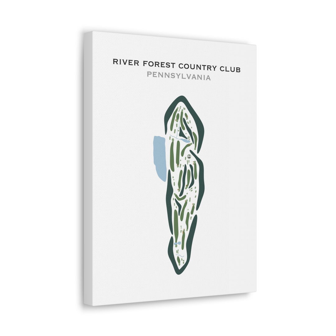 River Forest Country Club, Pennsylvania - Printed Golf Courses