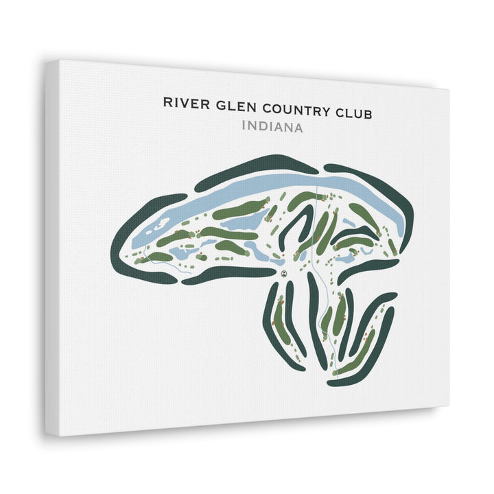 River Glen Country Club, Indiana - Printed Golf Courses