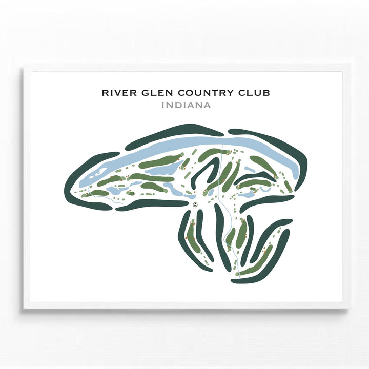 River Glen Country Club, Indiana - Printed Golf Courses