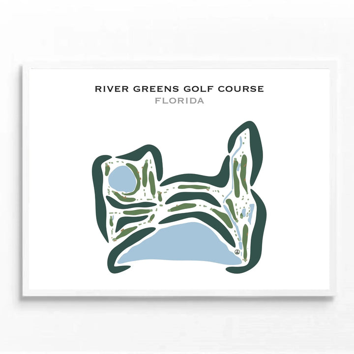 River Greens Golf Course, Florida - Printed Golf Courses