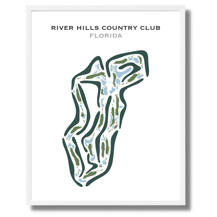 River Hills Country Club, Florida - Printed Golf Courses