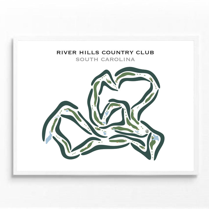 River Hills Country Club, South Carolina - Printed Golf Courses