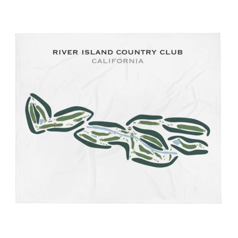 River Island Country Club, California - Printed Golf Courses