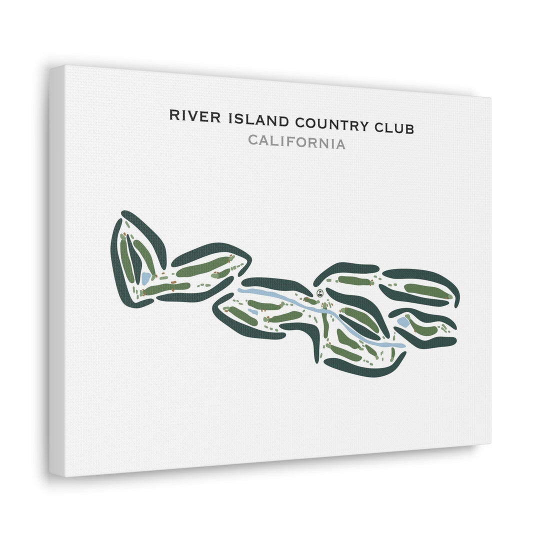 River Island Country Club, California - Printed Golf Courses