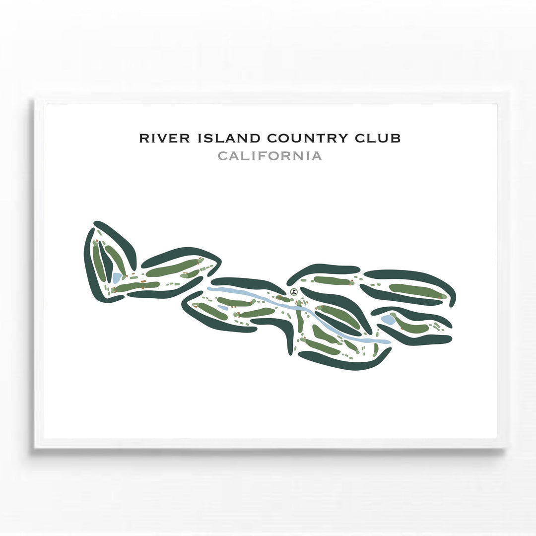 River Island Country Club, California - Printed Golf Courses