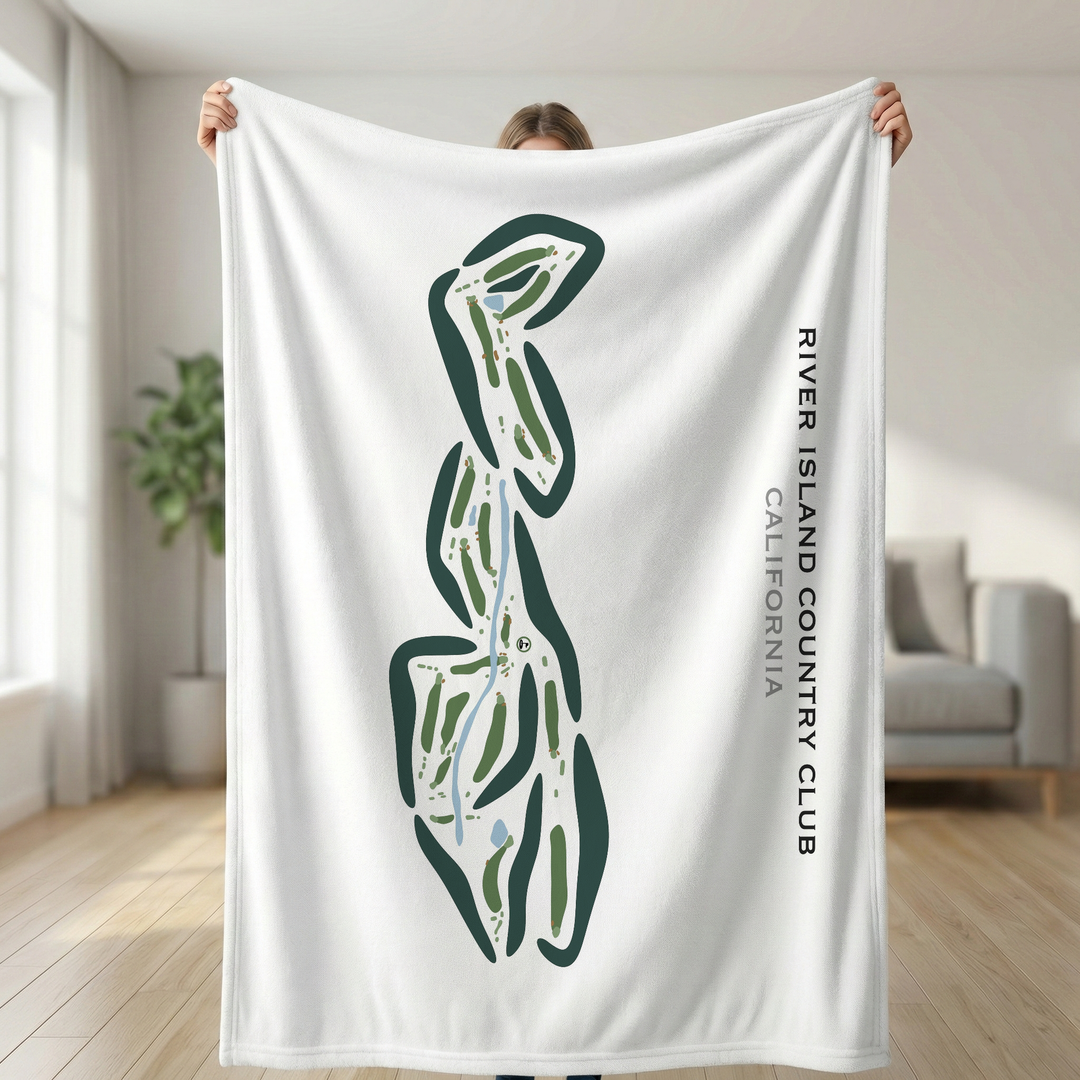 River Island Country Club, California - Printed Golf Courses