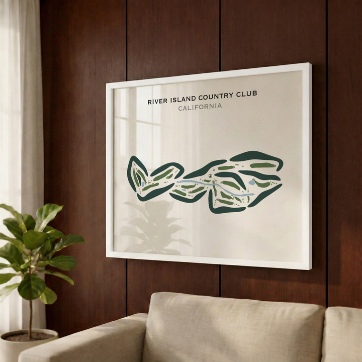 River Island Country Club, California - Printed Golf Courses