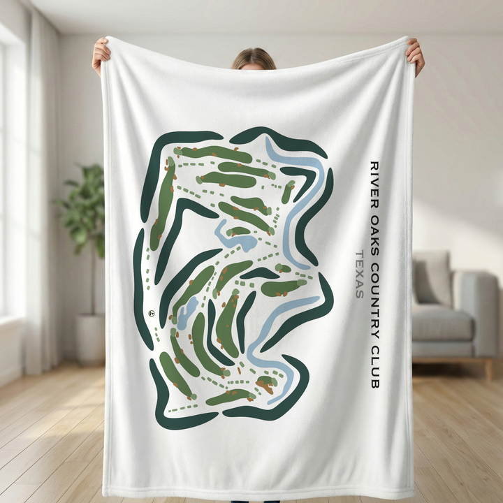 River Oaks Country Club, Texas - Printed Golf Courses