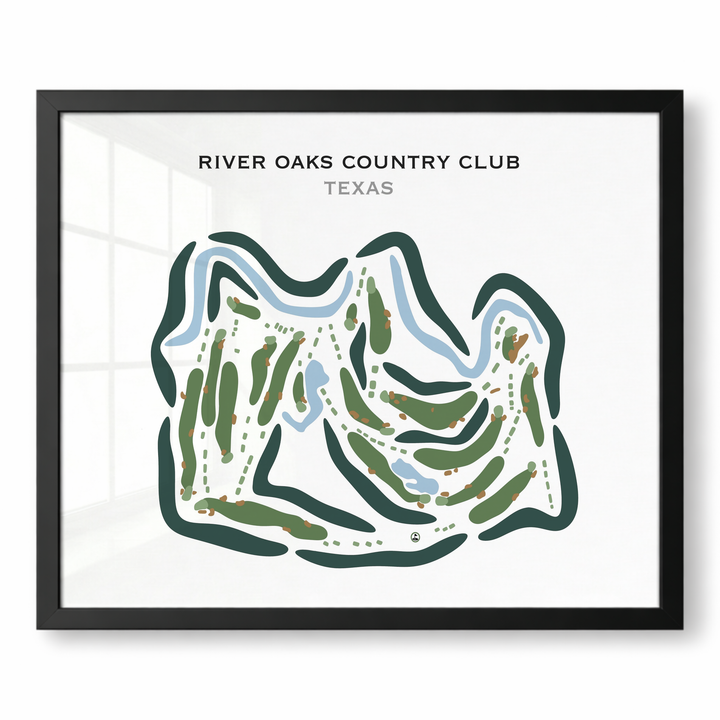 River Oaks Country Club, Texas - Printed Golf Courses