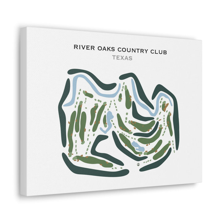 River Oaks Country Club, Texas - Printed Golf Courses