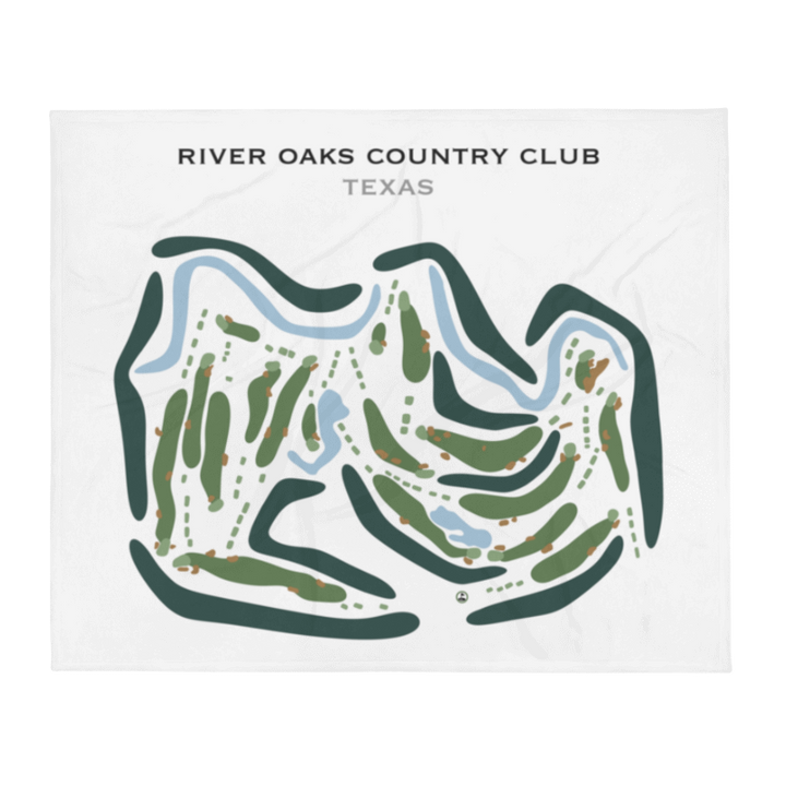 River Oaks Country Club, Texas - Printed Golf Courses