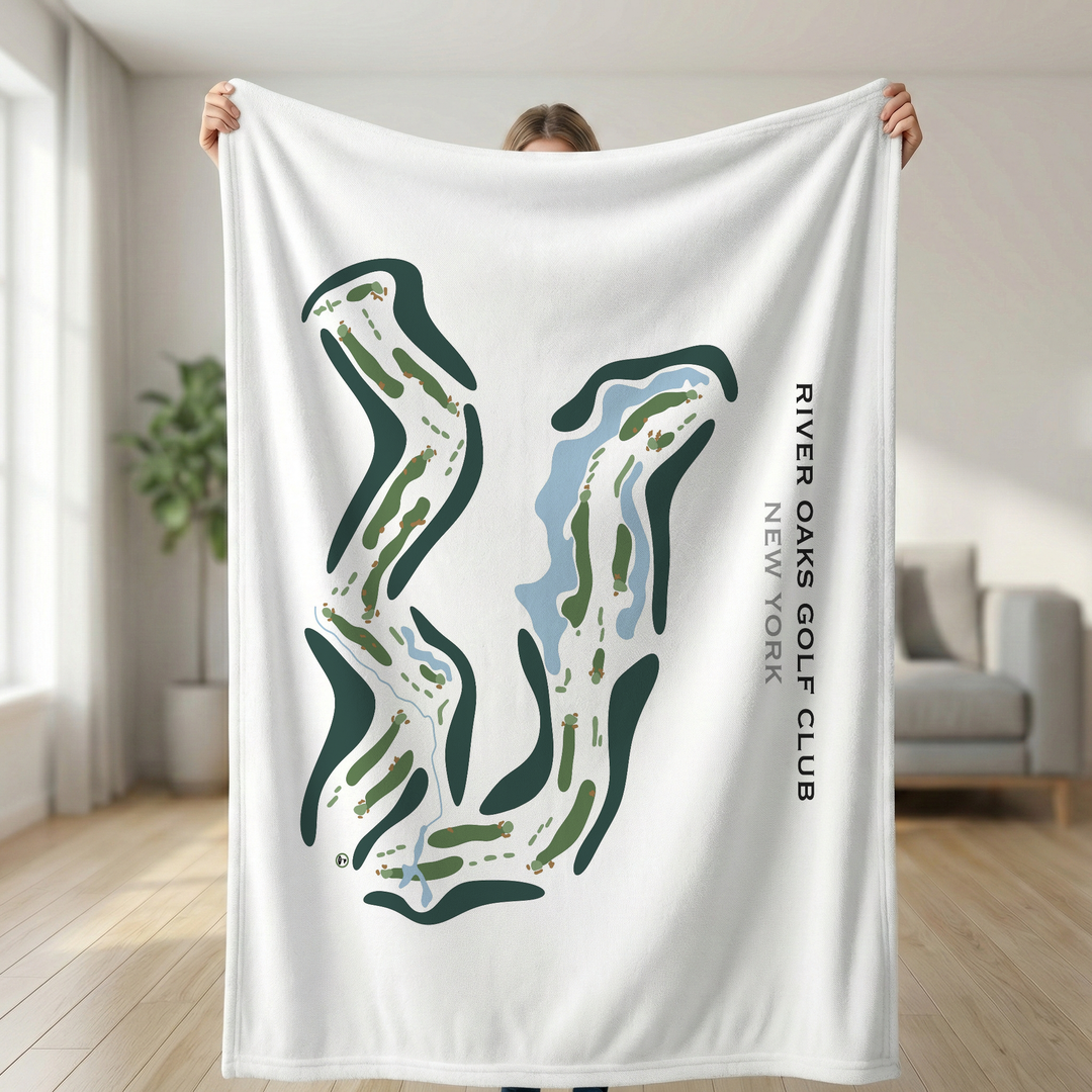 River Oaks Golf Club, New York - Printed Golf Course