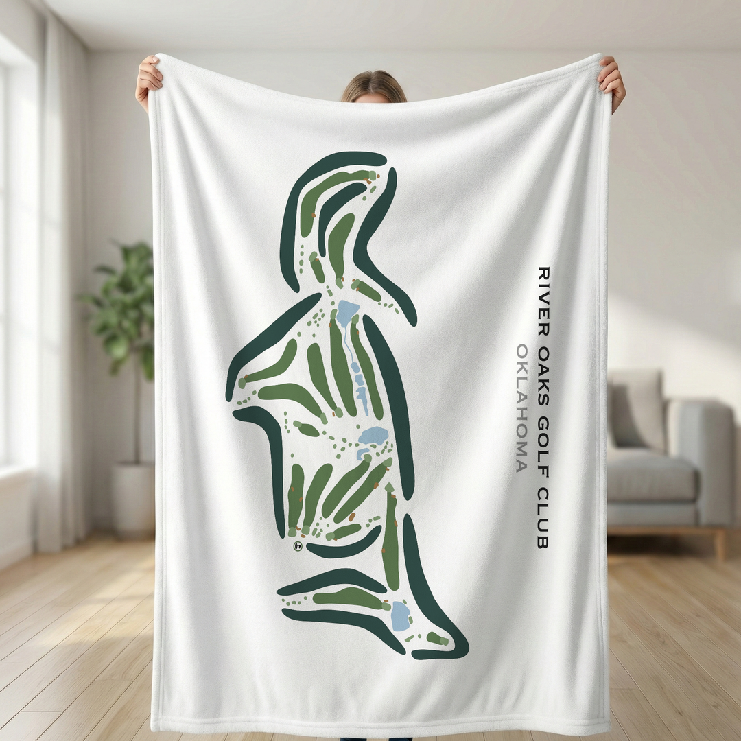 River Oaks Golf Club, Oklahoma - Printed Golf Courses
