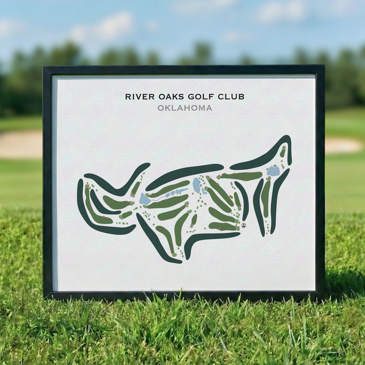 River Oaks Golf Club, Oklahoma - Printed Golf Courses