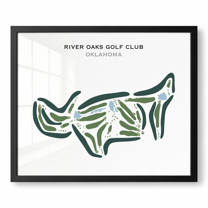River Oaks Golf Club, Oklahoma - Printed Golf Courses