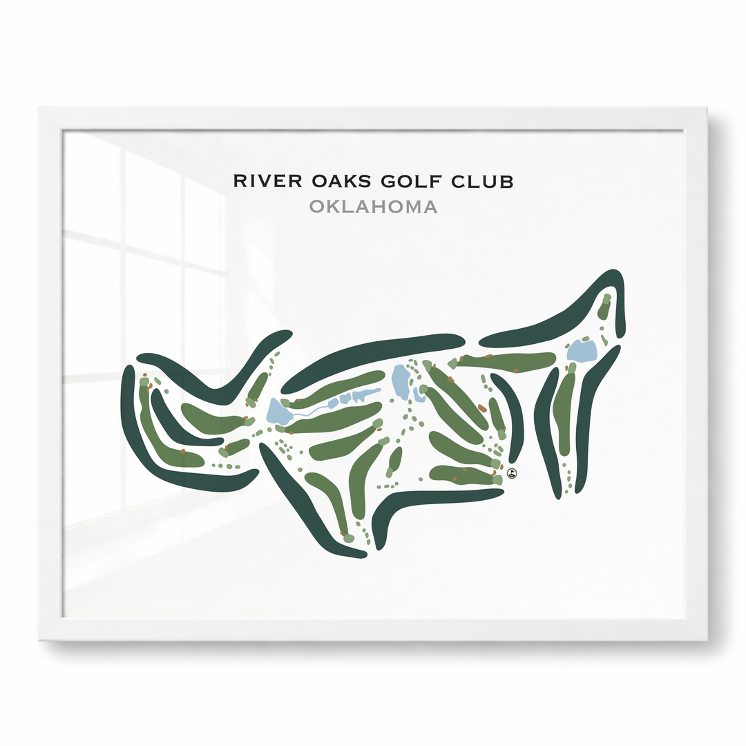 River Oaks Golf Club, Oklahoma - Printed Golf Courses