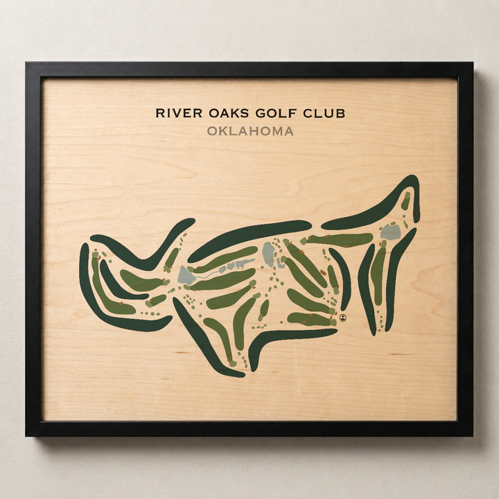 River Oaks Golf Club, Oklahoma - Printed Golf Courses