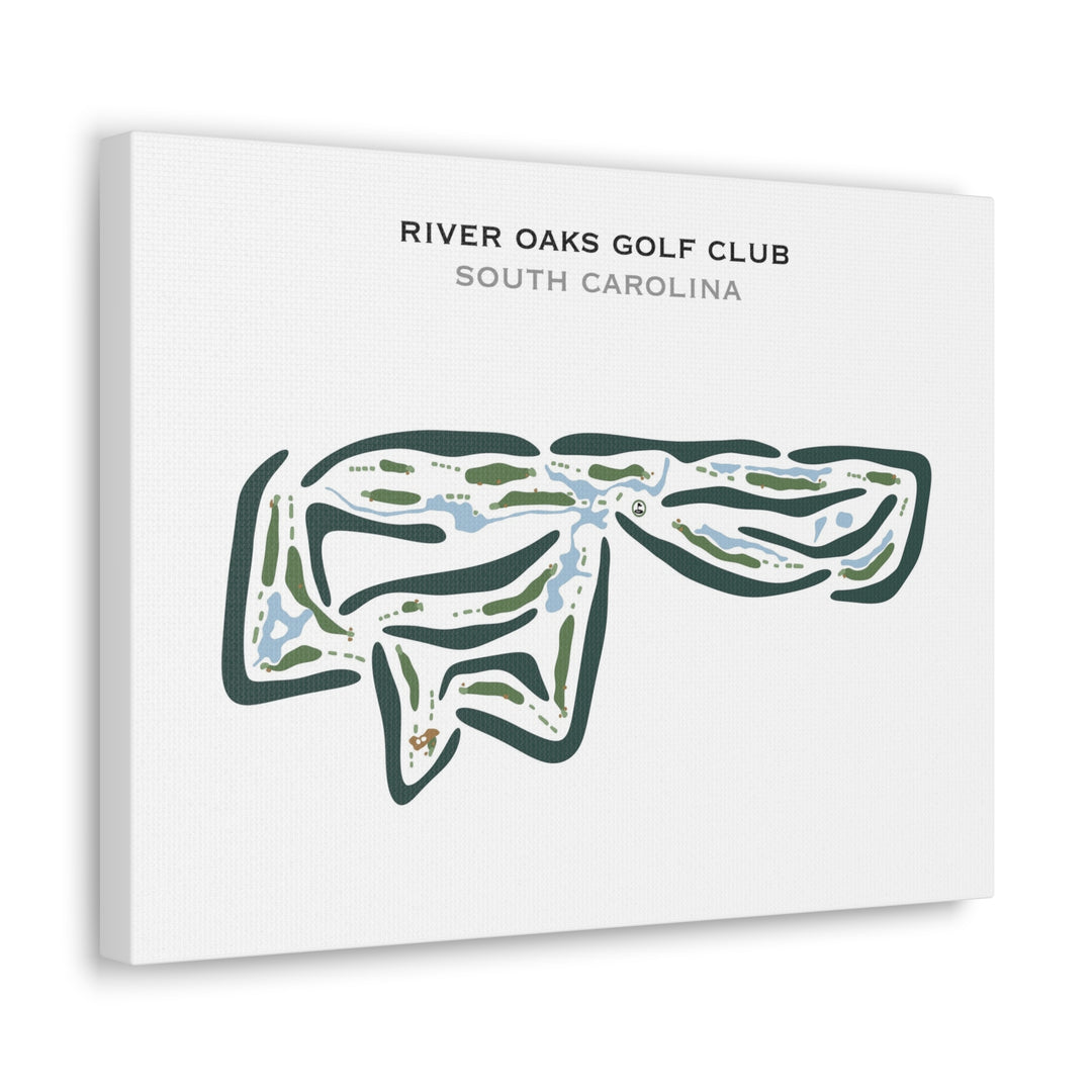 River Oaks Golf Club, South Carolina - Printed Golf Courses