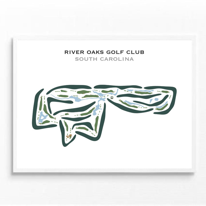 River Oaks Golf Club, South Carolina - Printed Golf Courses