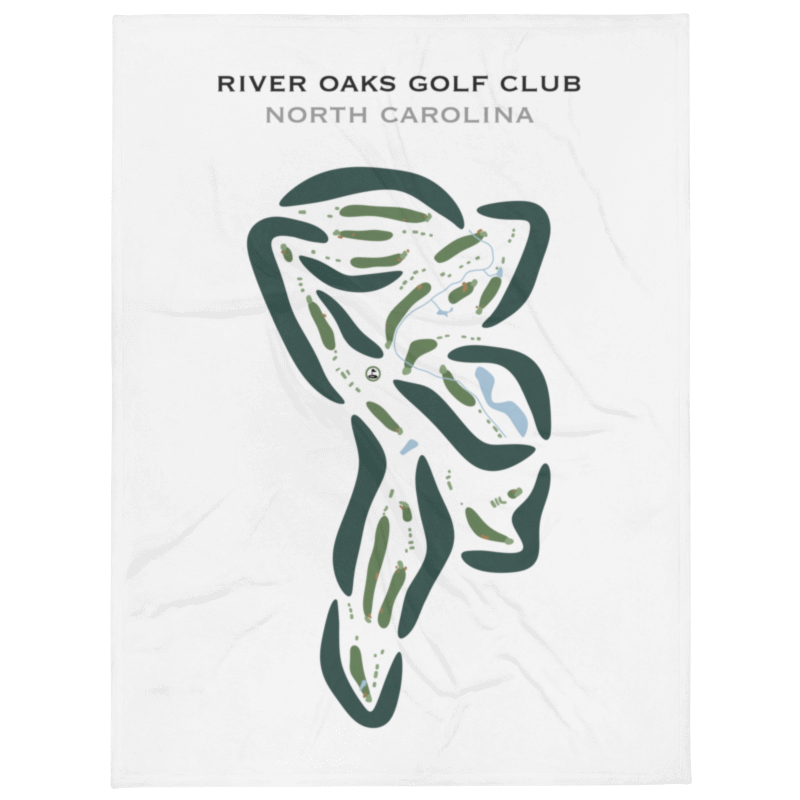 River Oaks Golf Club, North Carolina - Printed Golf Courses