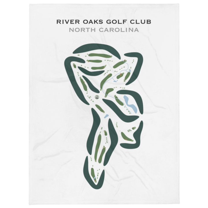 River Oaks Golf Club, North Carolina - Printed Golf Courses