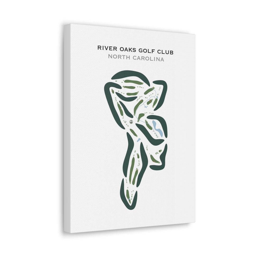 River Oaks Golf Club, North Carolina - Printed Golf Courses