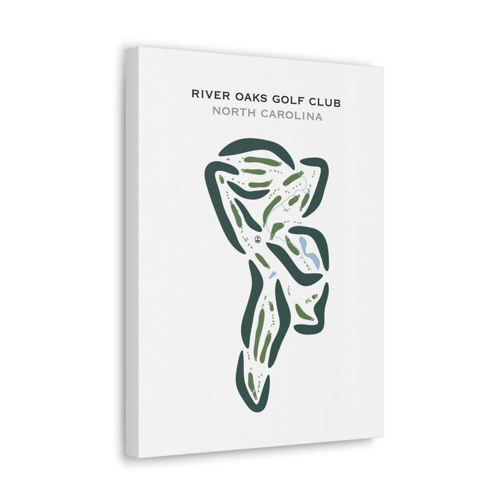 River Oaks Golf Club, North Carolina - Printed Golf Courses