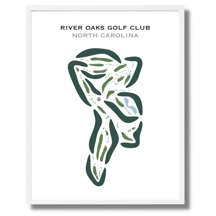 River Oaks Golf Club, North Carolina - Printed Golf Courses