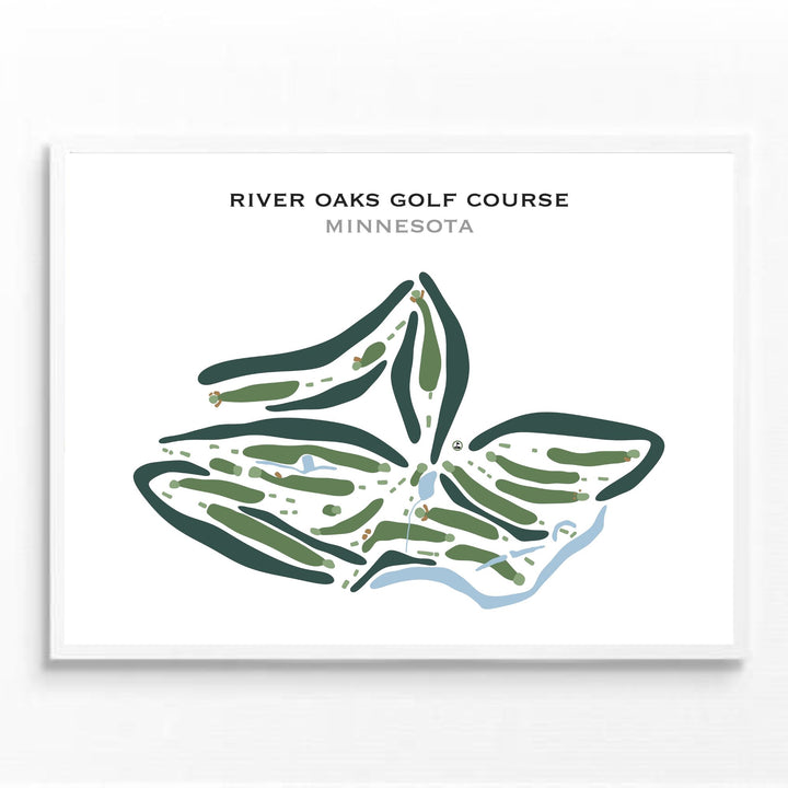 River Oaks Golf Course, Minnesota - Printed Golf Courses