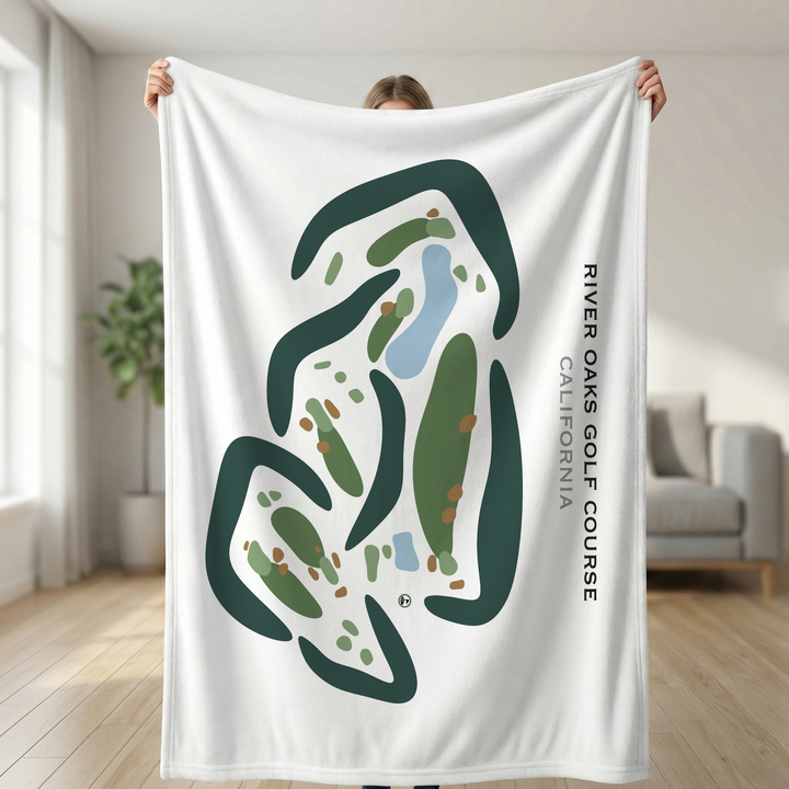 River Oaks Golf Course, California - Printed Golf Courses