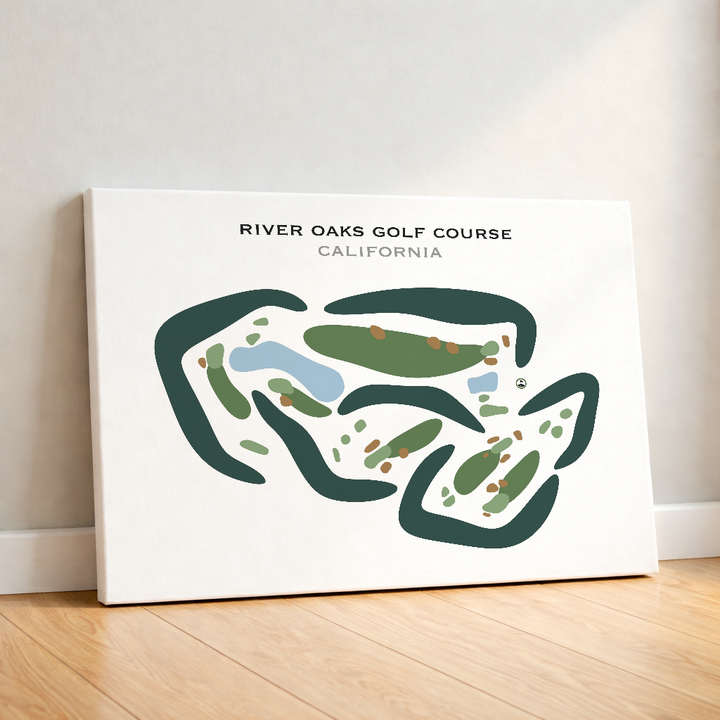 River Oaks Golf Course, California - Printed Golf Courses