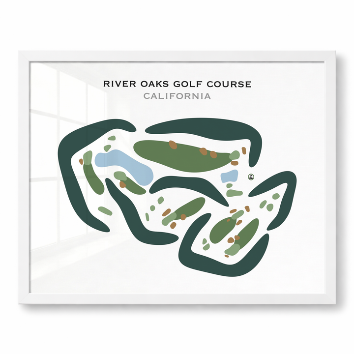 River Oaks Golf Course, California - Printed Golf Courses