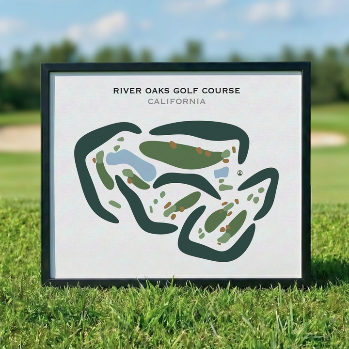 River Oaks Golf Course, California - Printed Golf Courses