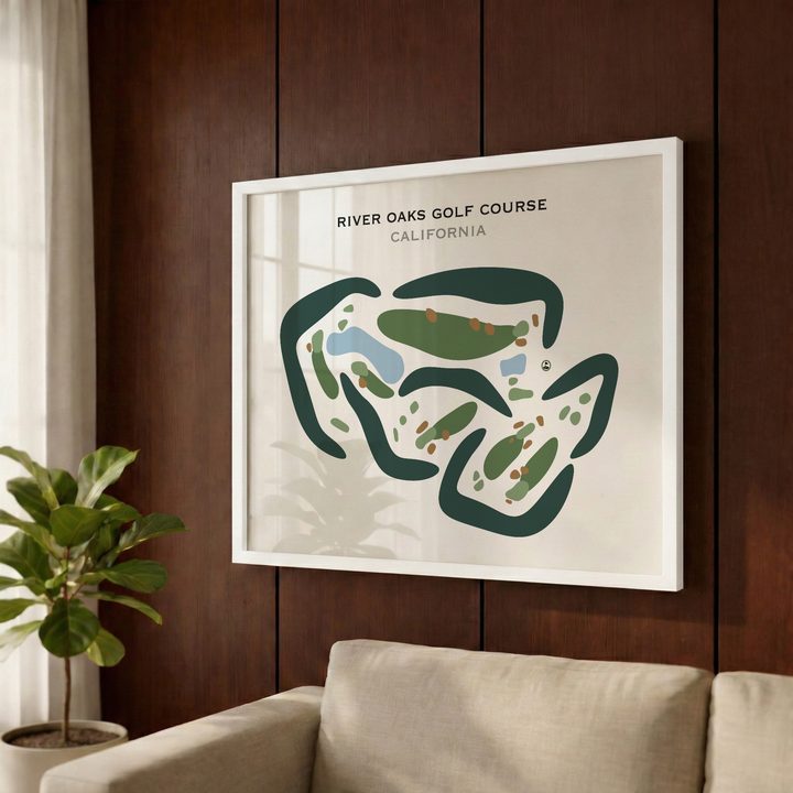 River Oaks Golf Course, California - Printed Golf Courses
