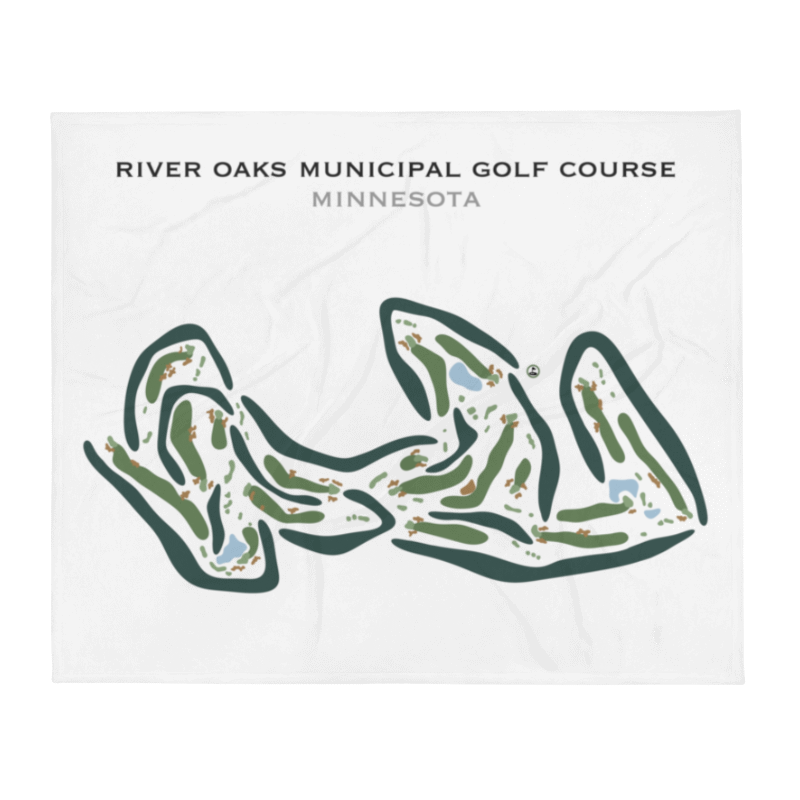 River Oaks Municipal Golf Course, Minnesota - Printed Golf Courses