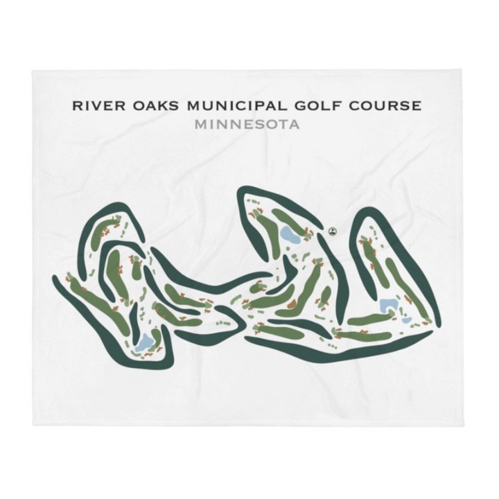 River Oaks Municipal Golf Course, Minnesota - Printed Golf Courses