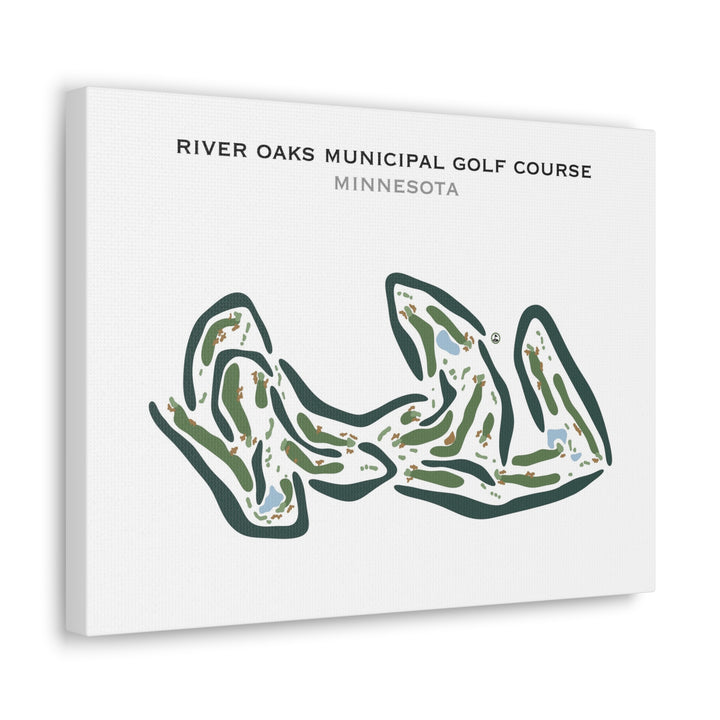 River Oaks Municipal Golf Course, Minnesota - Printed Golf Courses