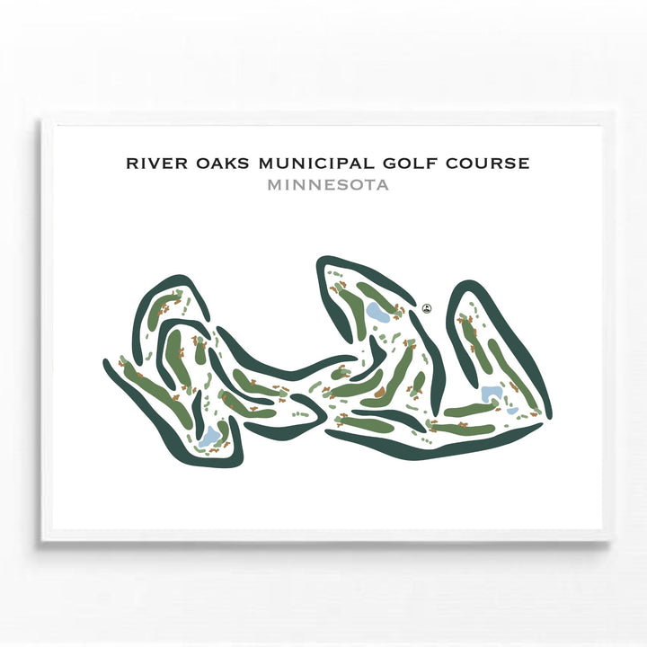 River Oaks Municipal Golf Course, Minnesota - Printed Golf Courses