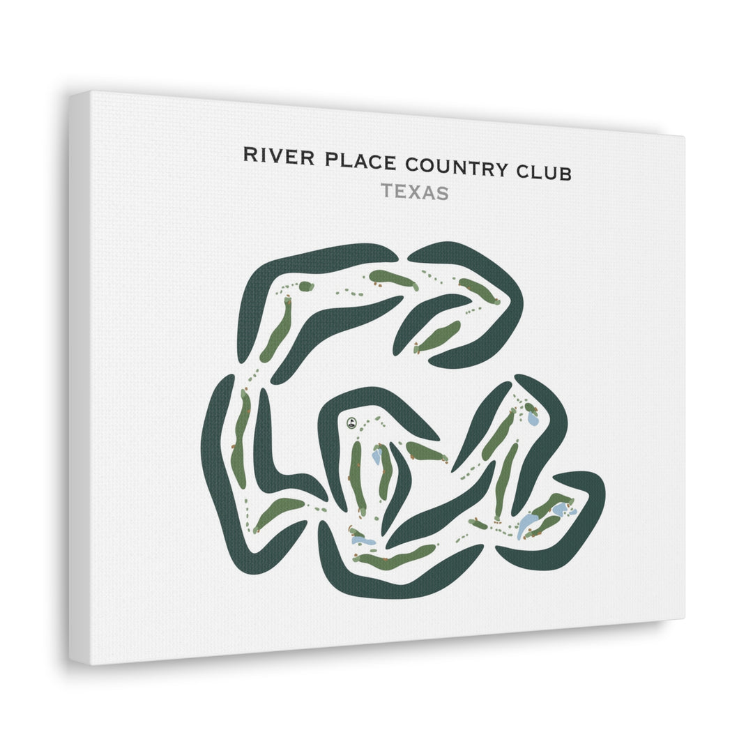 River Place Country Club, Texas - Printed Golf Courses
