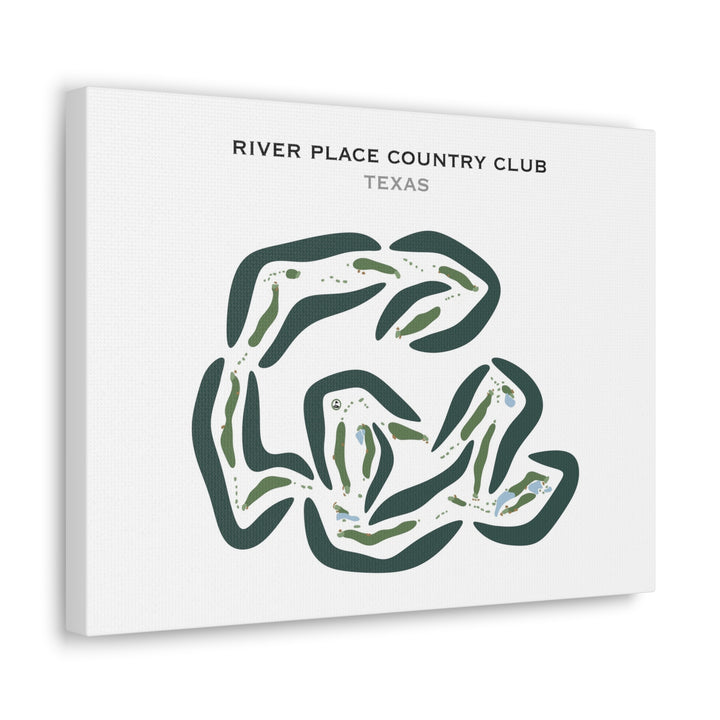 River Place Country Club, Texas - Printed Golf Courses