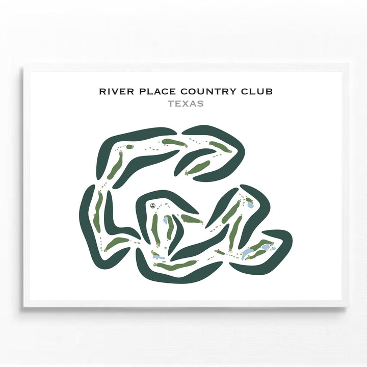 River Place Country Club, Texas - Printed Golf Courses