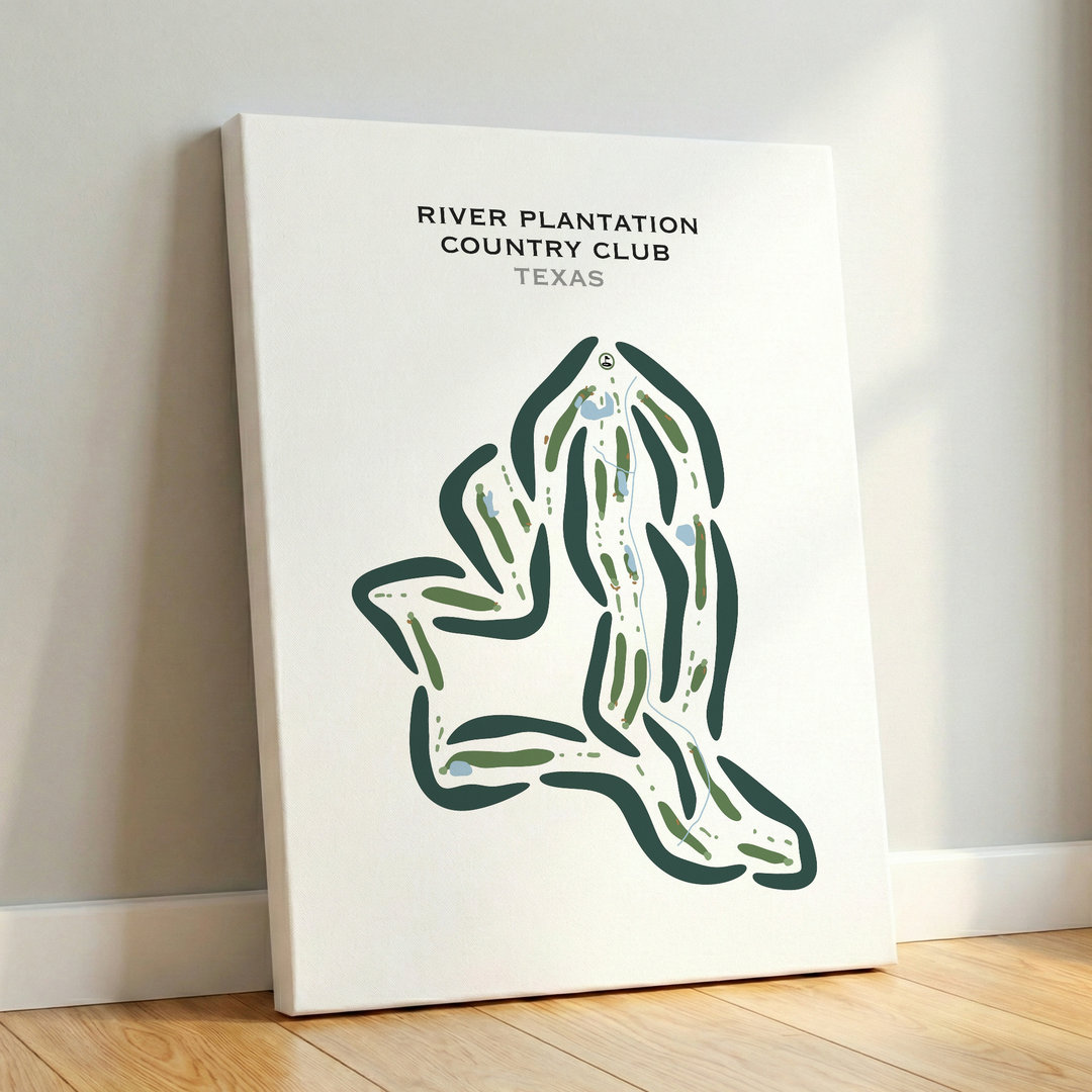 River Plantation Country Club, Texas - Printed Golf Courses