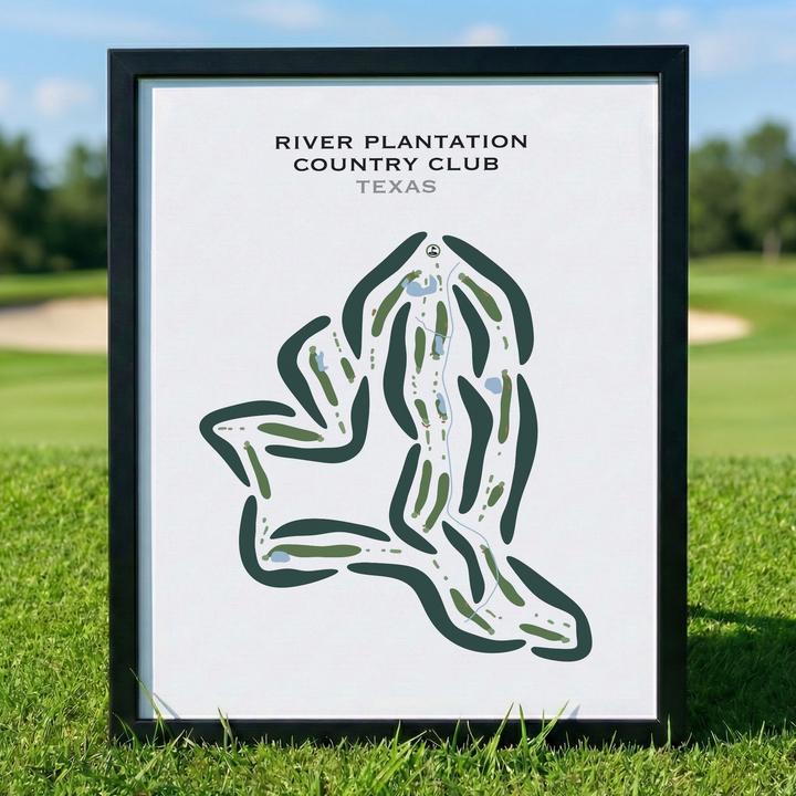 River Plantation Country Club, Texas - Printed Golf Courses