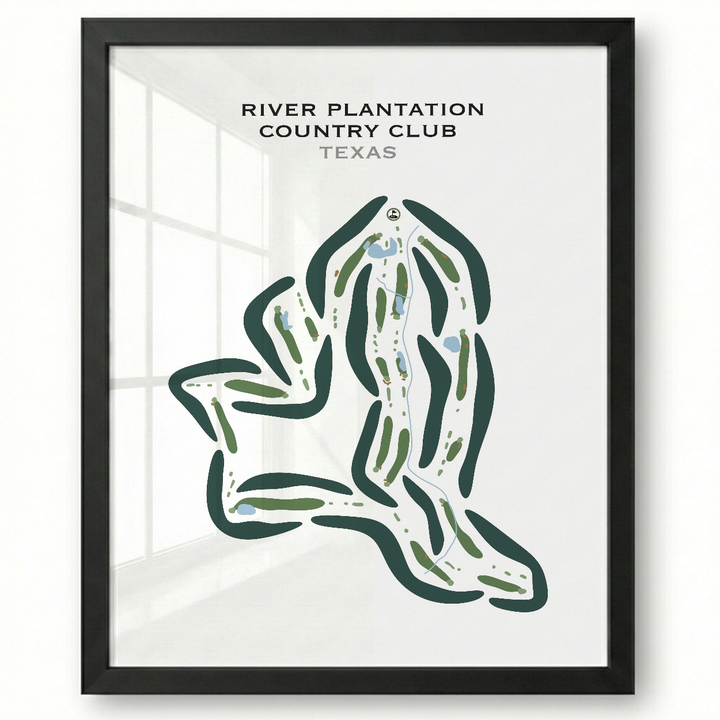 River Plantation Country Club, Texas - Printed Golf Courses